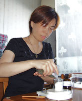 アロマバスソルト作成中